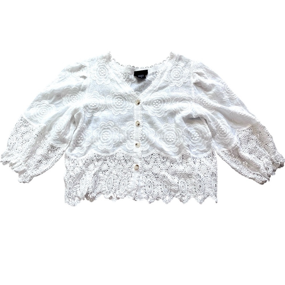 LIV Los Angeles Embroidered Button Up Top - Picture 3 of 10